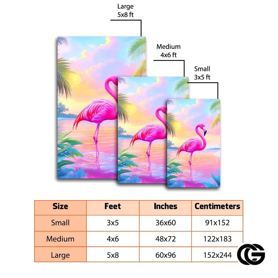 Custom Flamingo Welcome Doormat for Front Door and Entryway