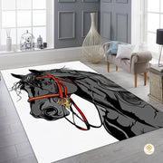 Custom Running Horse Welcome Mat for Front Door and Entryway - Horse-ds25