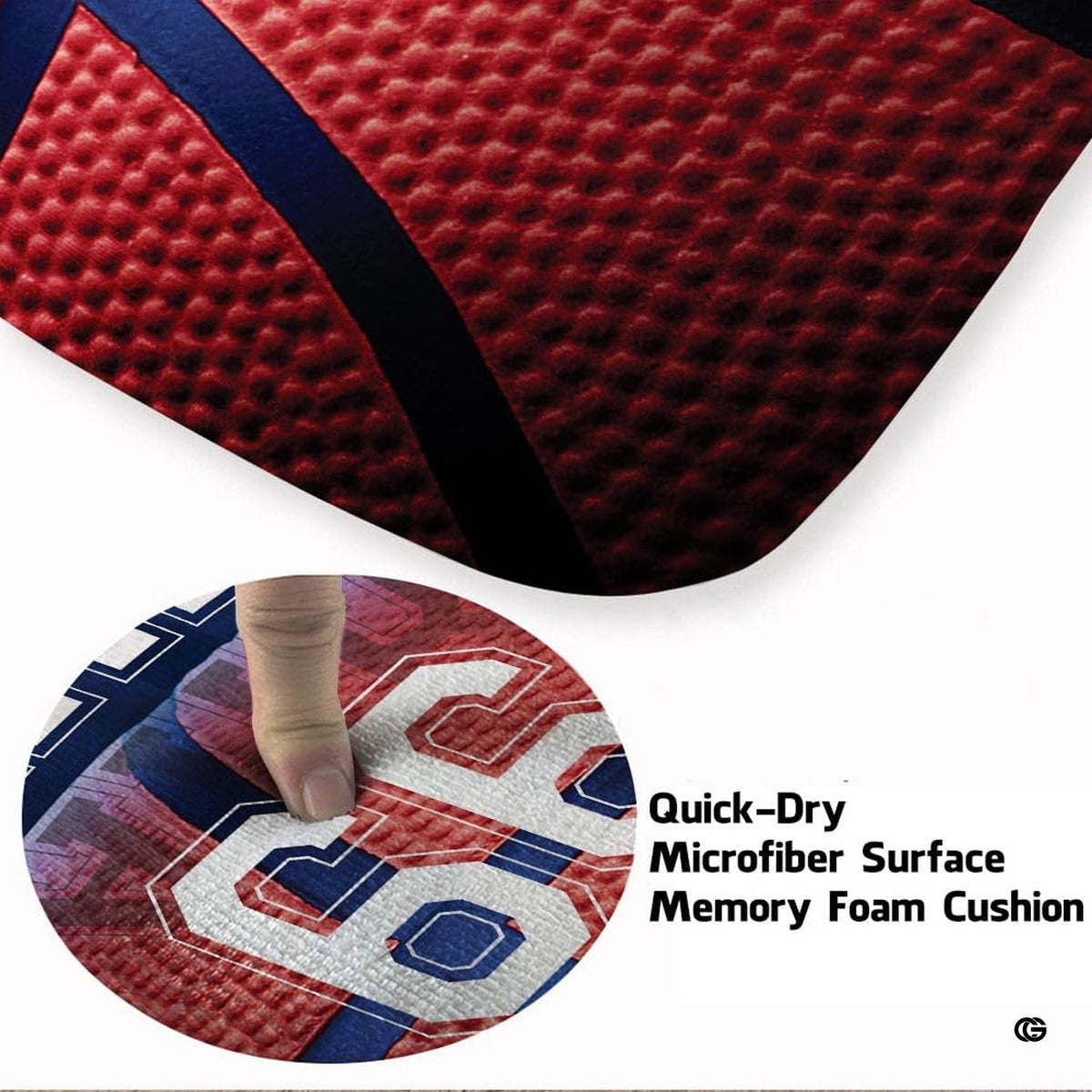 Overhead layout view of basketball court sports hub floor accent with varsity typography - image 3 of 7