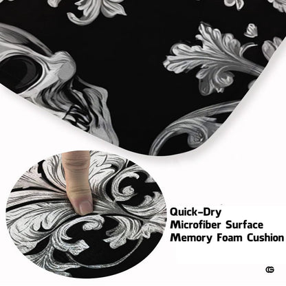 Infographic showing anti-slip dotted backing and durable fabric construction - thumbnail image 5 of 8