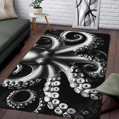 Custom Octopus Welcome Mat for Entryway and Living Room