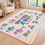 Custom Math Area Rug