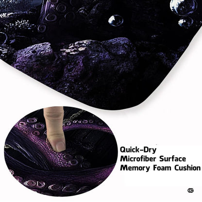 Overhead angle highlighting the sunken shipwreck composition and deep sea purple octopus artwork. - thumbnail image 6 of 7