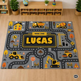 Custom Road Map Welcoming Doormat with City Streets