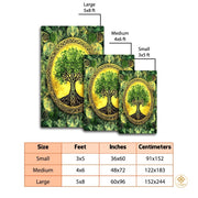 Custom Celtic Tree of Life Welcome Mat for Front Door - Tree-ds07