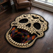 Personalized Halloween 3D Optical Illusion Shaped Rug (A02)