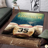 Baseball Area Rug