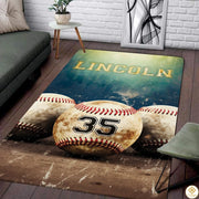 Baseball Area Rug