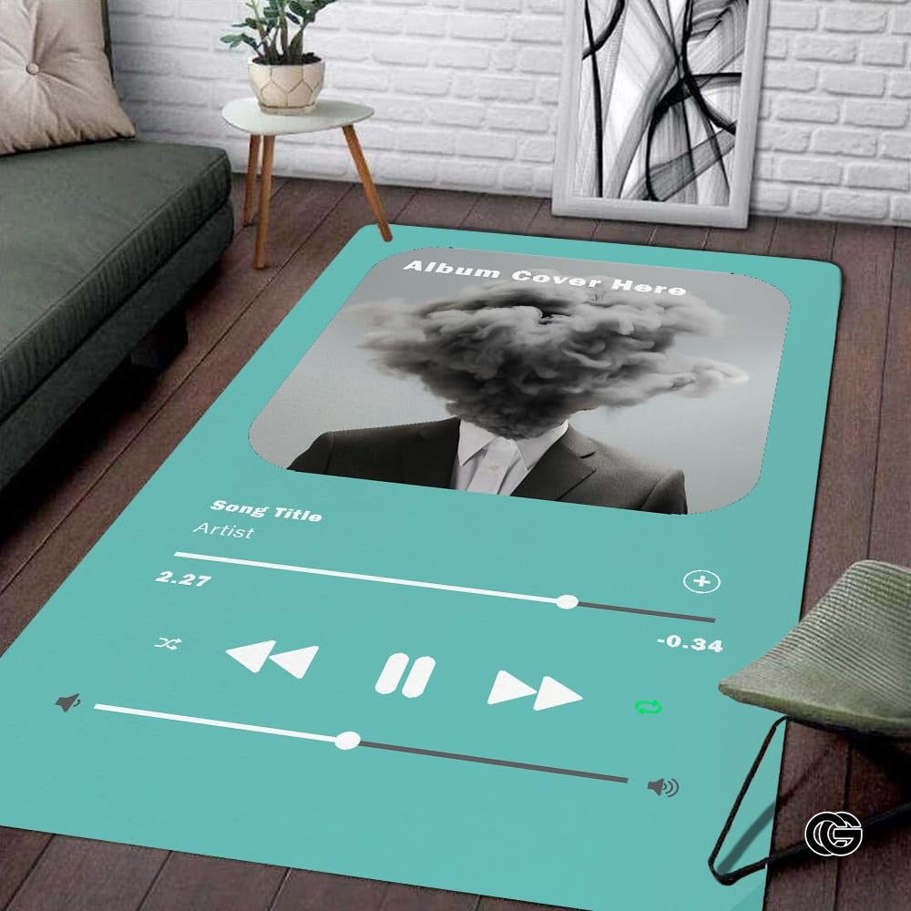 Personalized Album Cover Welcome Mat for Front Door