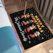 Personalized Christmas Doormat with Custom Family Name and Text