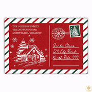 Personalized Christmas Doormat with Custom Family Name