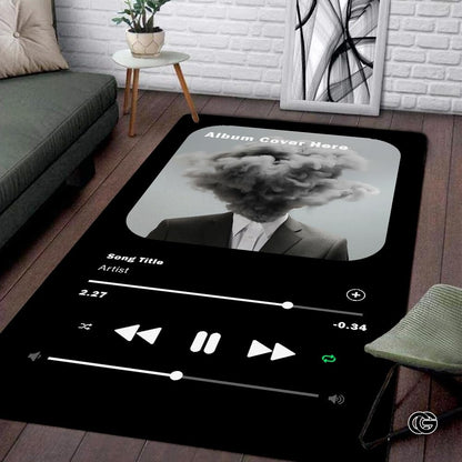 Personalized Welcome Doormat with Family Name and Address - Custom Album Cover Rug