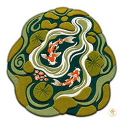 Custom Koi Pond Welcome Mat for Front Door and Entryway