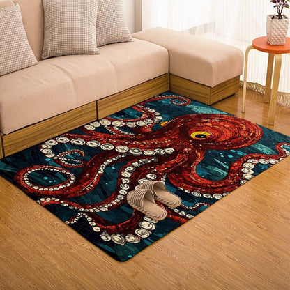 Custom Octopus Welcome Mat for Front Door and Entryway