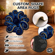 Custom Family Name Doormat with Monogram and House Address - D1
