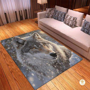 Custom Galaxy Wolves Welcome Mat with Wild Wolf Print - Wolf-ds15