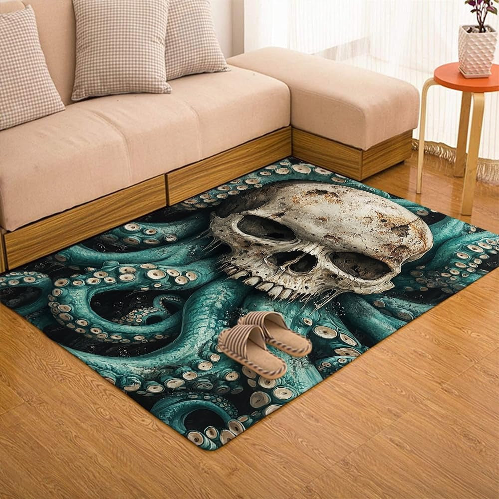 Custom Octopus Welcome Mat for Front Door and Entryway