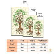 Custom Celtic Tree of Life Rug for Living Room and Bedroom - Tree-ds08