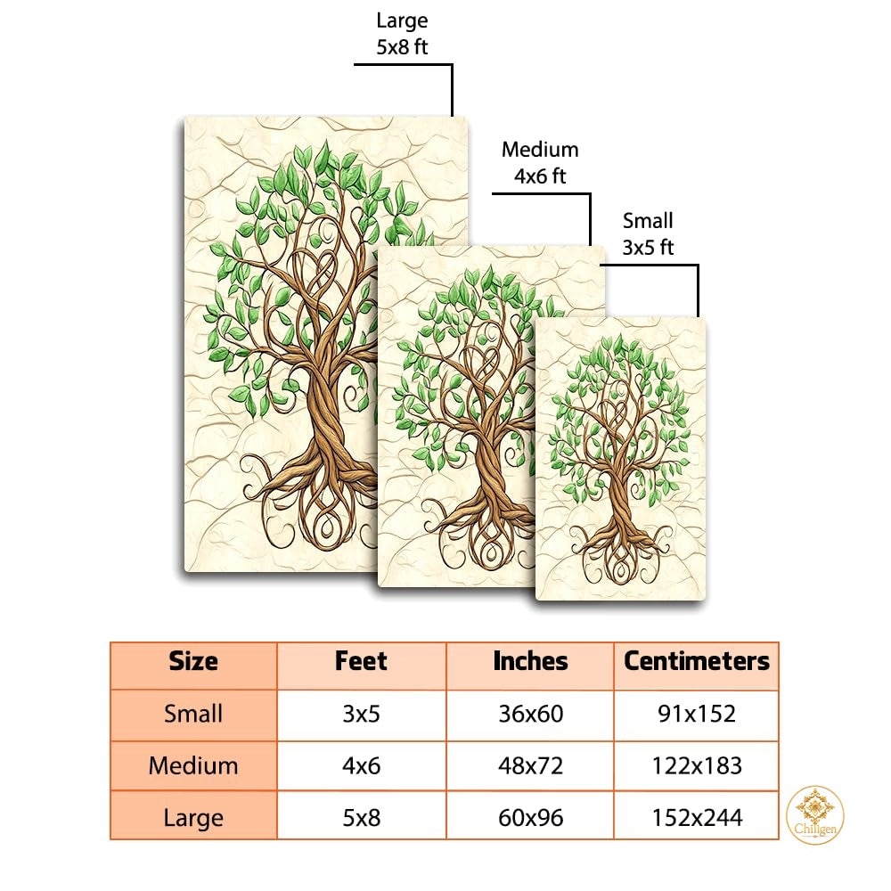 Custom Celtic Tree of Life Rug for Living Room and Bedroom - Tree-ds08