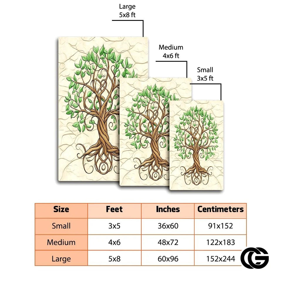 Custom Celtic Tree of Life Rug for Living Room and Bedroom - Tree-ds08