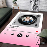 Personalized Music Welcome Mat with Custom Album Cover and Text