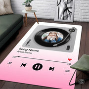 Personalized Music Welcome Mat with Custom Album Cover and Text
