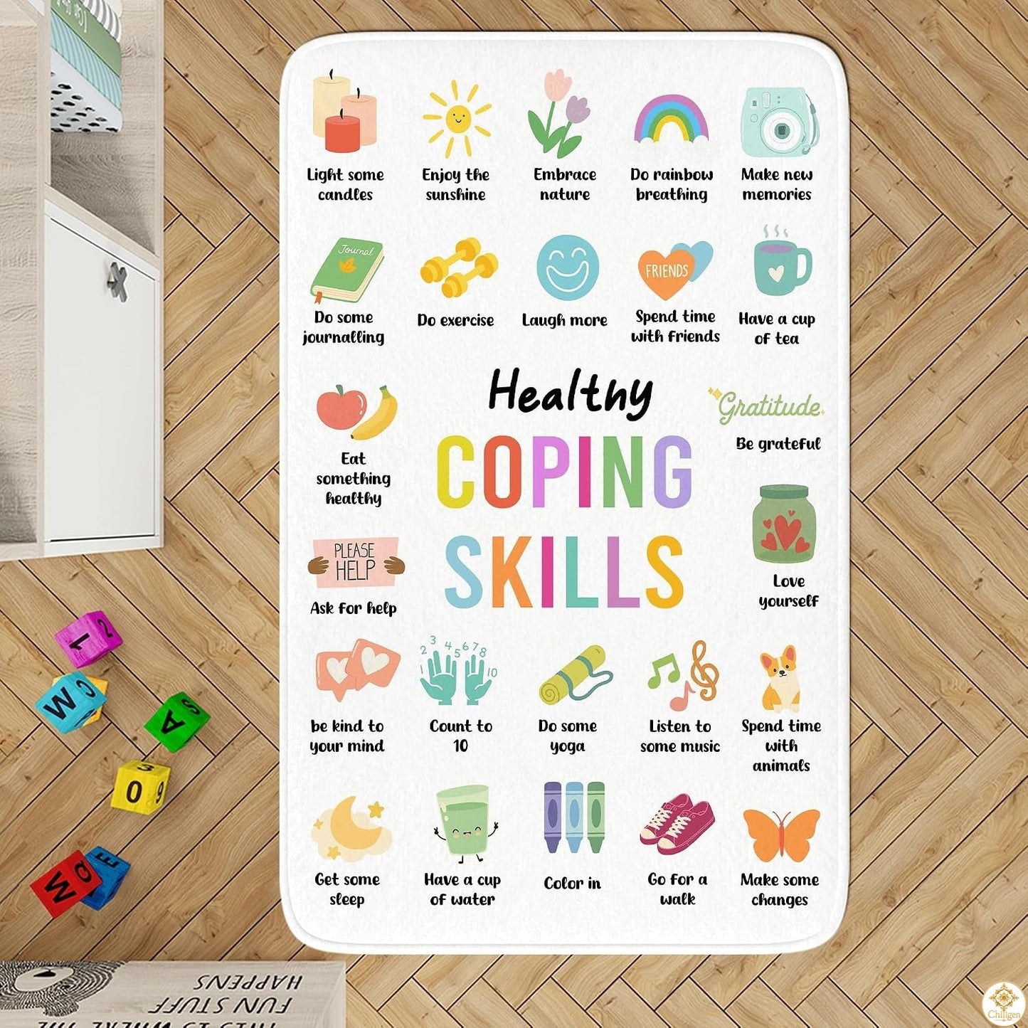 Mental Health Classroom Area Rug