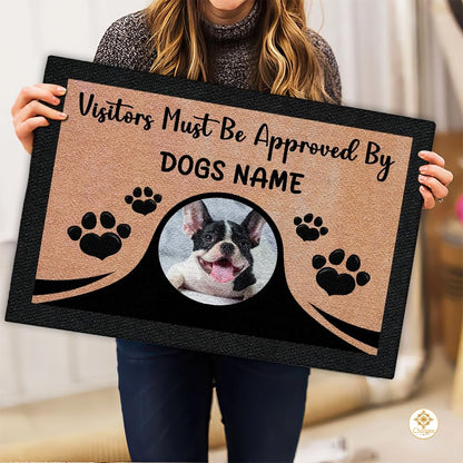 Personalized Dog Welcome Mat with Custom Pet Photo