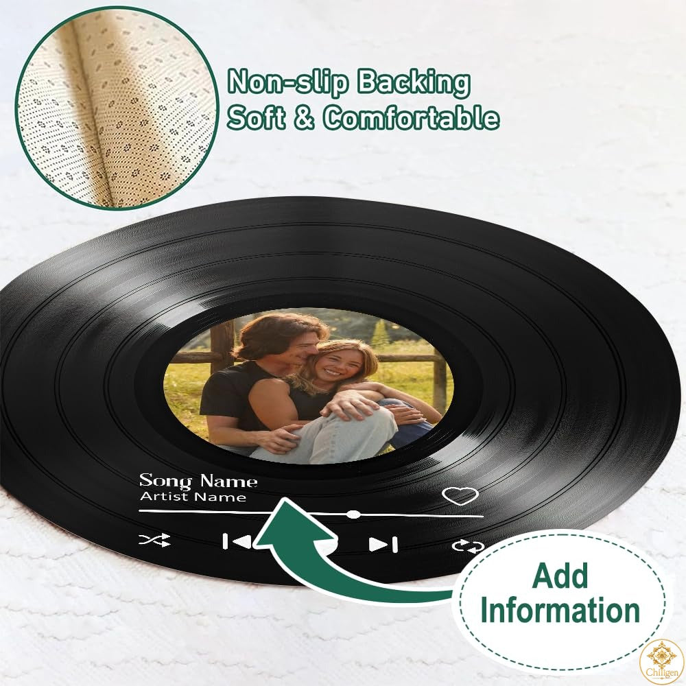 Custom Music Round Rug