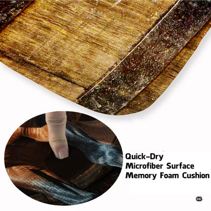 Soft low-pile microfiber surface texture on 3D leaping horse wildlife area rug - thumbnail image 3 of 7
