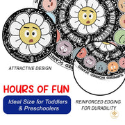 Custom Feelings Wheel Round Doormat for Classroom and Office
