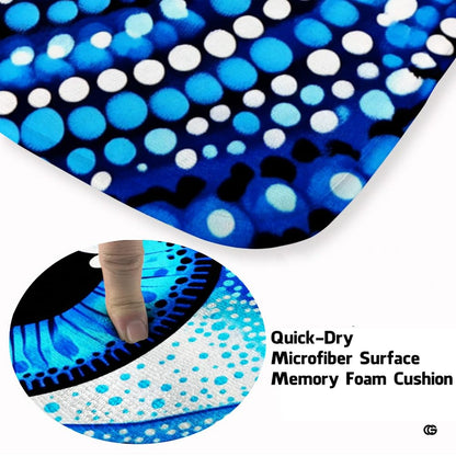 Close-up detail highlighting soft microfiber surface and cushioned foam backing - thumbnail image 3 of 8