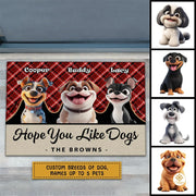 Personalized Dog Welcome Mat with Custom Pet Name