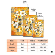 Detailed view of the premium edge stitching and watercolor amber honeycomb print on microfiber - thumbnail image 8 of 8