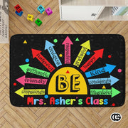 Personalized Welcome Doormat with Family Name and Address - Be