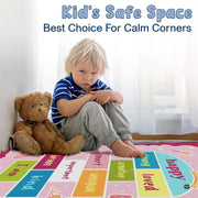Princess theme decorative accent floor rug styled in a pastel bedroom beside white furniture. - thumbnail image 3 of 9