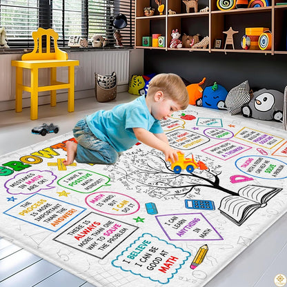 Custom Math Area Rug