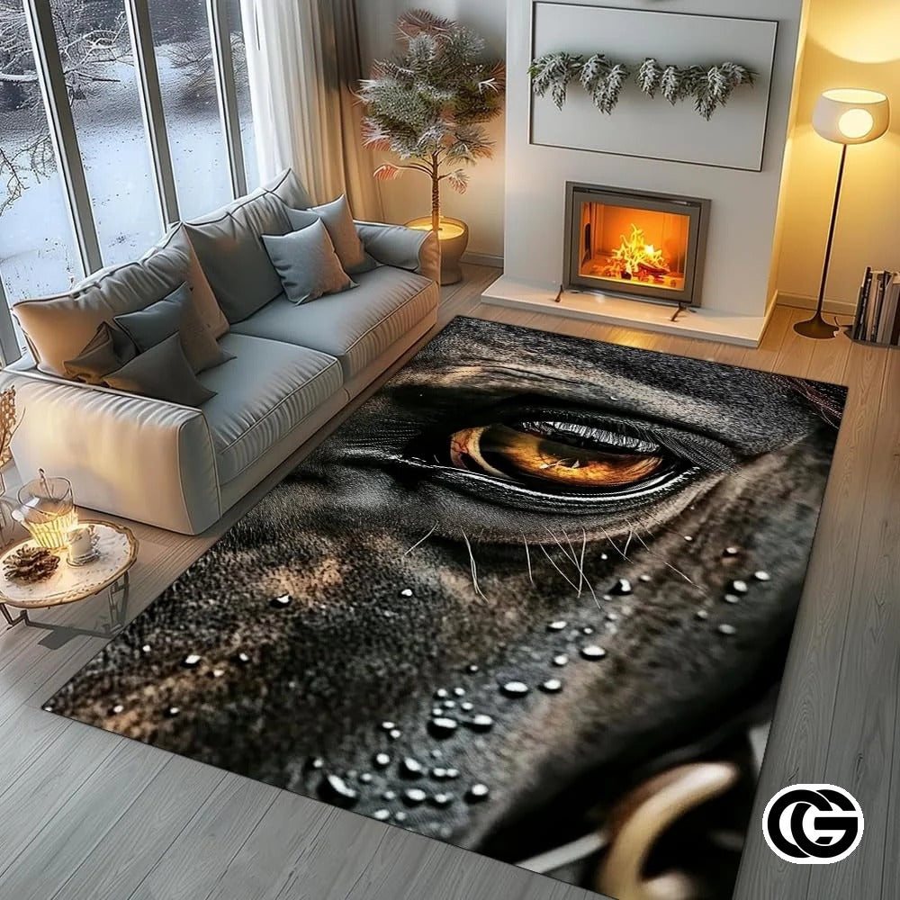 Custom Running Horse Welcome Mat for Living Room and Bedroom - Horse-ds12