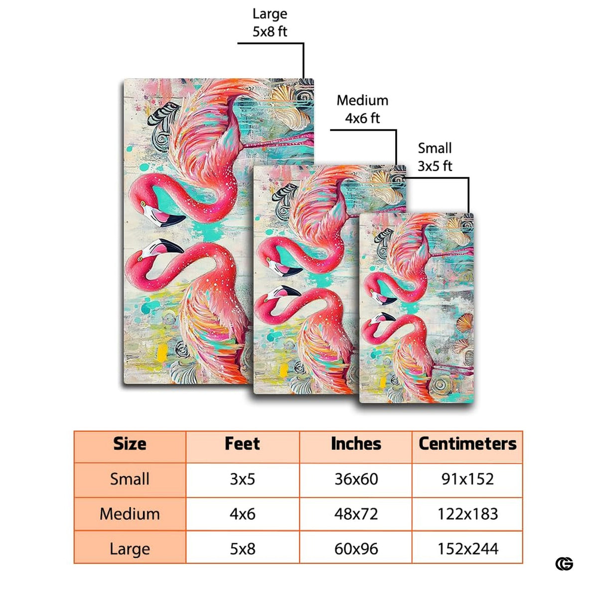 Soft low-pile microfiber fabric and interior foam layer of coastal flamingo rug