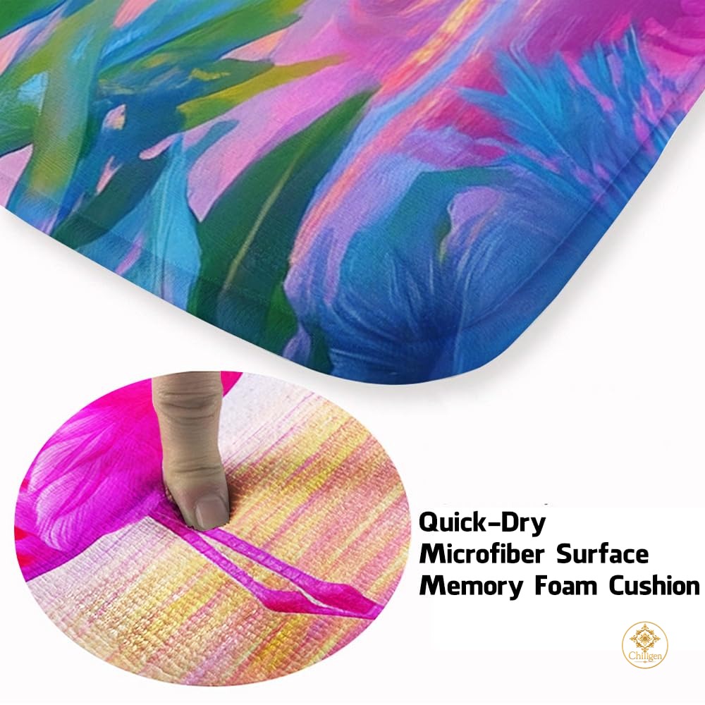 Custom Flamingo Welcome Doormat for Front Door and Entryway