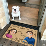 Personalized Family Couple Doormat, Custom Couple Husband Wife Doormat Gift, Outdoor Front Door Rug on Birthday, Christmas, Anniversaries, Valentine's Day for Him Her Woman (S5)