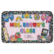 Custom Composition Notebook Classroom Rug for Kids - Clipboard Style / 2' x 3' (Rectangular)