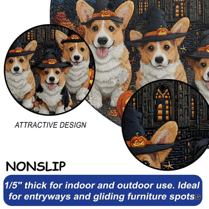 Custom Halloween 3D Optical Illusion Round Rug Skeleton Horror Area Rug (1, #7)