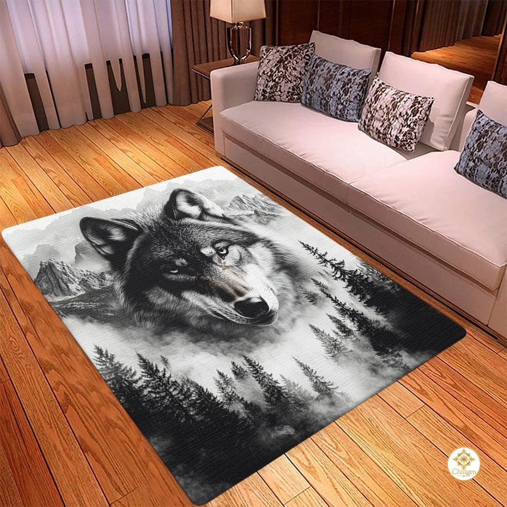 Custom Wolf Welcome Doormat for Home and Entryway - Wolf-ds17