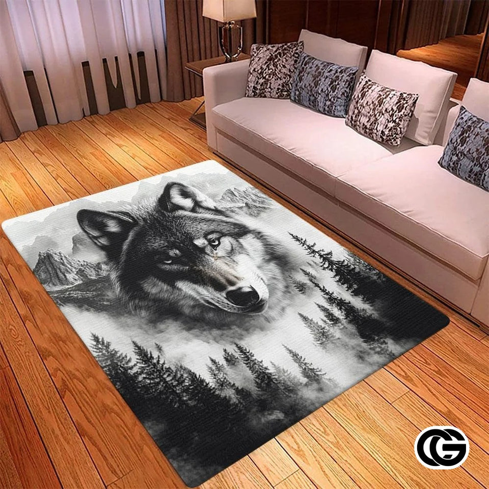 Custom Wolf Welcome Doormat for Home and Entryway - Wolf-ds17