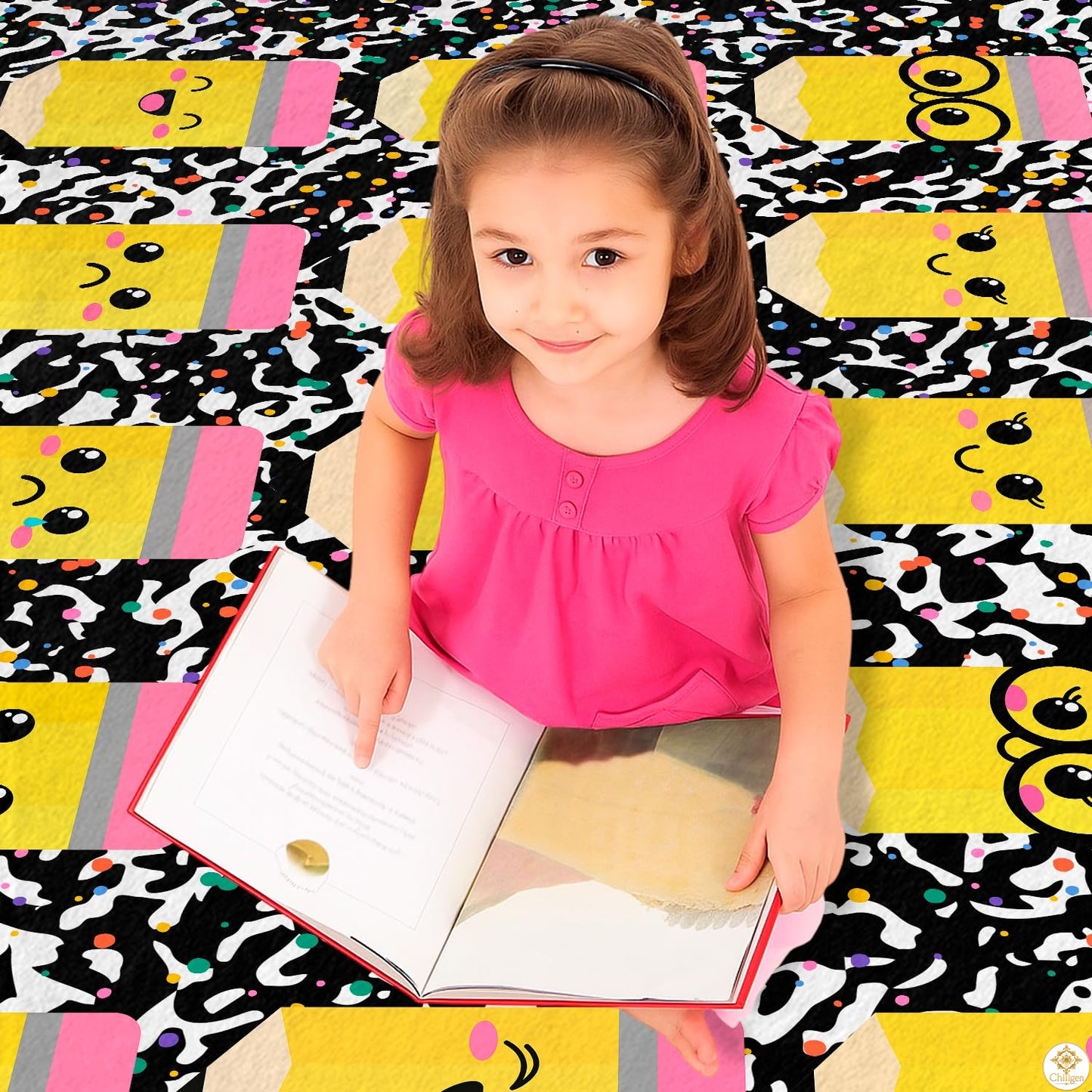 Custom Spanish ABC Classroom Rug for Playroom and School