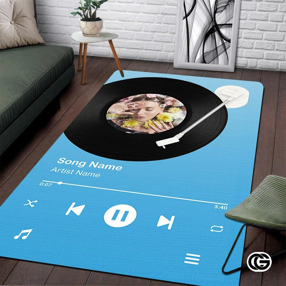 Custom Music Album Doormat for Front Door and Entryway