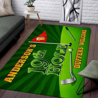 Custom Golf Welcome Mat for Front Door and Entryway