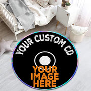 Personalized Vinyl Record Rug with Photo and Song Name