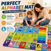 ABC Kids Play Rug with Non Slip Backing and Colorful Pattern - Abc Rug - 3'3" X 4'11" (Rectangular)